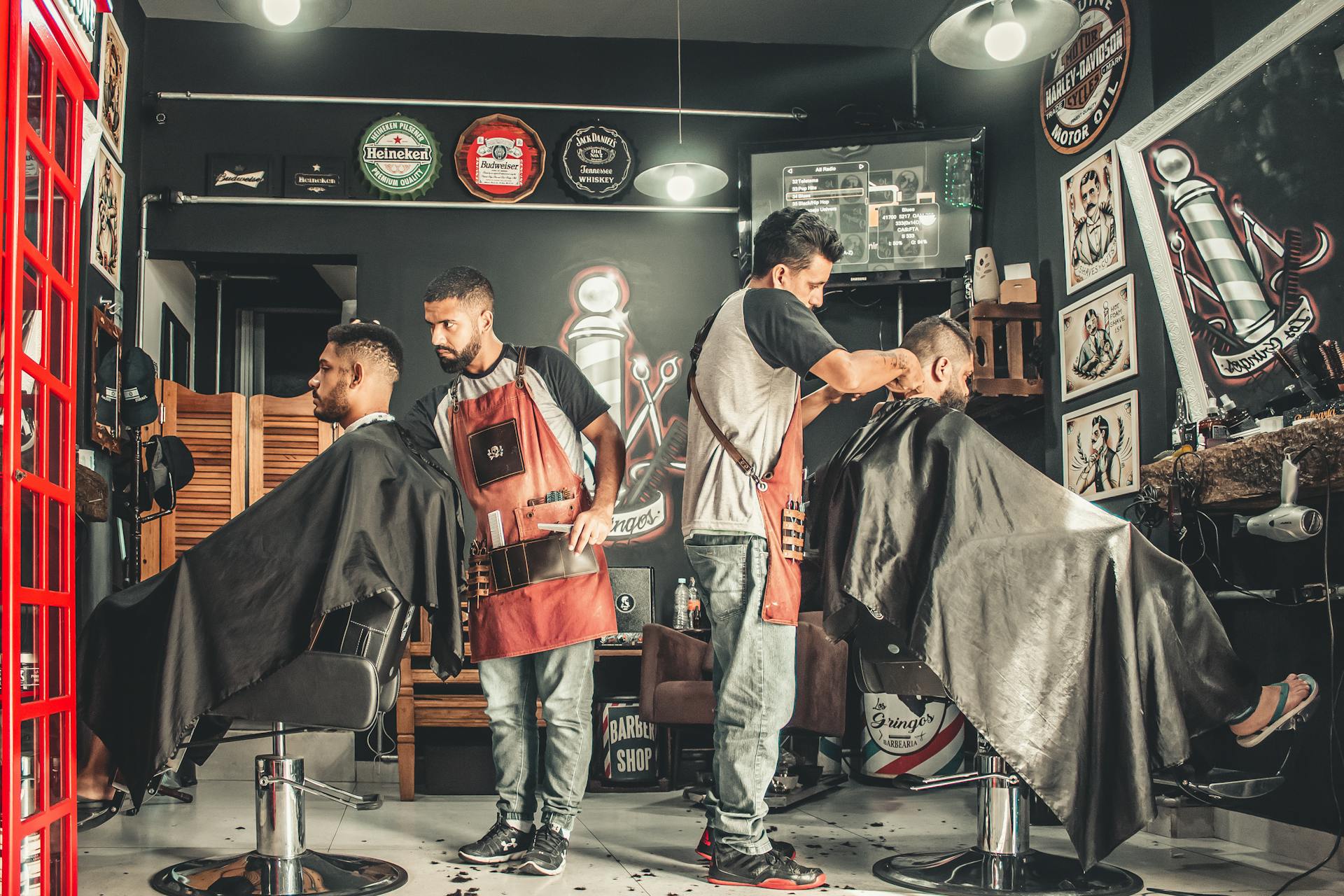 Interior de Noir Studio Barber